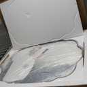 ANDY STAR Chrome Vintage Scalloped Mirror - 30x40 Inch Retro Bathroom Mirror, Unique Irregular Oval Wavy Mirror with Heavy Duty Metal Frame