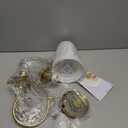 Vintage Wall Sconces 2-Light, Gold Wall Sconces Lighting with Fabric Shades & Crystal, Classic Antique Wall Lamp for Bedroom Living Room Hallway Stairway, E12 Base