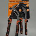 HORUSDY 2-Pliers Groove Joint pliers Set, 8 & 10-Inch Adjustable Water Pump Pliers