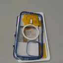 Miracase Magnetic for iPhone 16 Pro Case Full-Body Phone with Built-in Glass Screen Protector, [Compatible with MagSafe] Military Drop Proof 16 Pro Cover Bumper 6.3 inch, Clear Blue