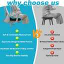 Memory Foam Seat Cushion for Sciatica & Tailbone Pain Relief Ergonomic Office Chair Cushion, Coccyx Cushion for Tailbone Pain, Sciatica Pain Relief Pillow for Office, Car