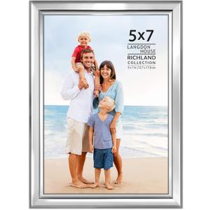 Langdon House 5x7 Silver Picture Frame - Distinguished Edging for Classic Style - Richland Collection Langdon House 5x7 Silver Picture Frame - Distinguished Edging for Classic Style - Richland Collection