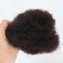 ZigZag Hair Afro Kinky Bulk Human Hair Dark Brown #2 Color 30Gram Tight Kinky Bulk Afro Hair Ideal for Making or Repairing Permanent Dreadlocks,Twists and Braids (8inch, #2 Color)