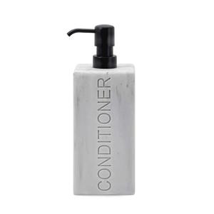 Rectangular Resin Dispenser Premium Bathroom Shampoo Conditioner Body Wash Bottle Modern Refillable Pump Design 28oz