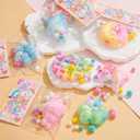 Golray 12pcs Mochi Fufu Toys Kids Party Favors, 2.6" Bulk Squeeze Stress Relief Sensory Fidget Toy for Adult, Valentine's School Gift Prize, Easter Egg Stuffers Birthday Pinata Goodie Bag Filler