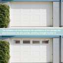 4 Pack Garage Door Window Inserts, 20.8 x 13.8 Inch Clear Acrylic Panel, Thick Vinyl Replacement Window Insert, UV Resistant for Garage Door DIY Installation