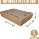 10 Pack Bakery Boxes with Window, 17.7x12.2x3.15 Inch Large Cookie Boxes, Cardboard Pastry Boxes, Take out Containers for Baking Pies, Cakes, Muffins and Pastries (L)