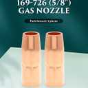 MIG Welding Gun Accessory 000-068 0.035'' Contact Tip - Nozzle - Diffuser for Miller Millermatic M-25/M-40 & Hobart H MIG Welding Gun Torch, 0.035''M-25/M-40 Accessory Kit