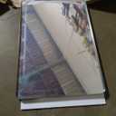 LOAAO 24X36 Inch Brushed Nickel Bathroom Mirror, Rounded Rectangle Silver Metal Frame Mirror, Brushed Nickel, Anti-Rust, Hangs Horizontally or Vertically