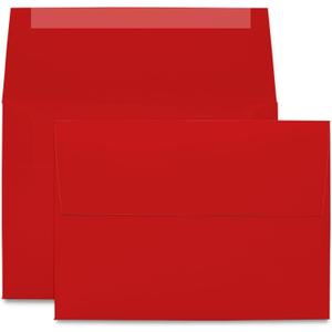 50 Pack Red A7 Envelopes 5.25 x 7.25 Inches  70lb Holiday Envelopes for 5x7 Cards & Invitations  Inkjet & Laser Printer Compatible  Booklet Flap with Gummed Seal