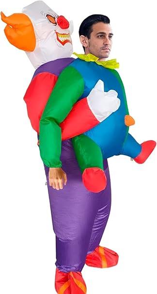 Clown Inflatable Costume Adult Funny Costume, Halloween Costumes Blow up Costumes Women Men for Halloween Party Cosplay