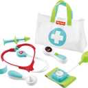 Fisher-Price Doctor Playset Medical Kit 7-Piece Toy for Dress Up and Preschool Pretend Play Ages 3+ Years