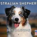 Australian Shepherd Calendar 2025 Monthly Wall Calender 12 Month | American Made In The USA
