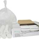 TYPLASTICS Trash Can Liner - Wholesale 1000 Count Garbage Bags on Perforated Roll 7-10 Gallon Multipurpose for Office Bathrooms Business Home Commercial and Industrial Needs 24" x 24" (50 Count (Pack of 20))