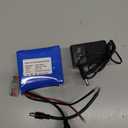 24V 5Ah Rechargeable Li-ion Battery Pack, Portable Bare Leads Wire Replacement Battery with 24Volt Charger