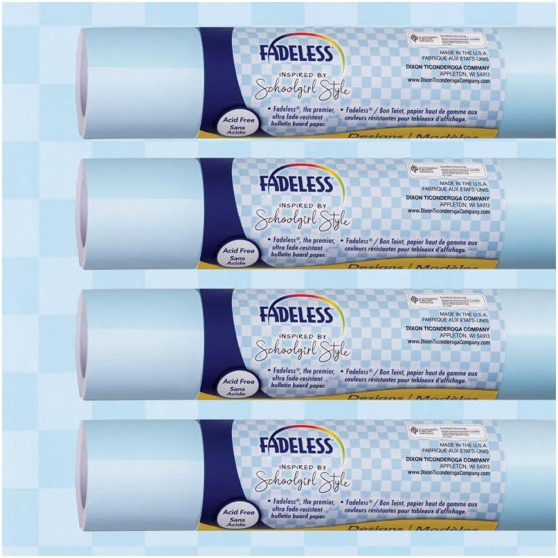 Fadeless Schoolgirl Style Bulletin Board Paper, Pool Party, 47.25" x 12', 1 Roll