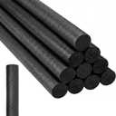 Kathfly 12 Pcs Floating Pool Noodles Foam Tube Floating Foam Tube Round Solid Noodle for Adults Swimming Craft Project(Black), approx. 1.5 x 35"