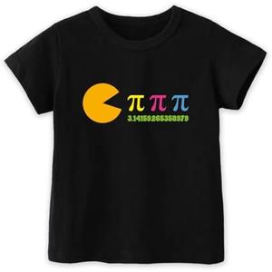 Happy Pi Day Shirts for Kids Boys Girls Toddler, Funny Pie Symbol Number Tee, Soft Cotton Short Sleeve, Size 120/60