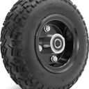 2.80/2.50-4 Wheel,9'' Inch Tire with 0.59in Bearing and 2'' Offset Hub suitable for Senior Mobility Scooter, Wheelbarrows, Scooters, Hand Trucks, Lawn Mowers, Dollies, Utility Cart