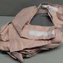 100% Blackout Shield Linen Blackout Curtains for Bedroom 84 Inches Long, Back Tab/Rod Pocket Living Room Drapes, Thermal Insulated Blackout Curtains 2 Panels Set, 50" W x 84" L, Blush Pink