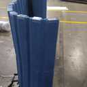 Angeles 48" x 10' Quiet Divider With Sound Dampening Panels, Freestanding Room Divider Wall, Blue