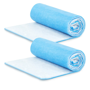 2 Rolls of 114 x 24 Inch Air Vent Filters Blue and White