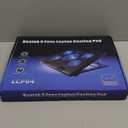 Kootek Laptop Cooling Pad, Laptop Cooler with 5 Quiet Fans for 12"17" Computer PC Notebook Gaming Laptop Fan, Height Adjustable Laptop Cooling Stand Laptop Accessories, Blue