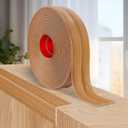 Flexible Wall Corner Protector Moulding Trim Peel and Stick Wall Corner Guards Edge Protector Self Adhesive Molding Trim Strip for Edge Ceiling (Light Brown Wood Grain, 1.6 in x 20 Ft)