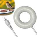 Bird Bath Heater for Outdoors in Winter, Pond De-icer 70W Birdbath Deicer Water Heater,Milky White Water Heater Thermostatically Controlled with Auto Shut Off Function for Garden Lawn