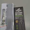 Whisper Quiet Dog Nail Grinder with 4 LED Lights, Safe & Stress-Free for Sensitive Dogs Cats of All Breeds & Sizes, 3 Grinding Bits, 3-Speed, Pet Nail Trimmers, Rechargeable Painless Grooming Kit Grey