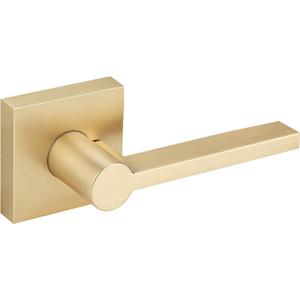 EHOMEWARE Gold Dummy Door Levers Interior Door Handles, Heavy Duty Levers for Closet, Non-Turning Reversible Levers for Left Right Handed Doors,1 Pack
