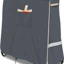 Table Tennis Table Cover, 600d Waterproof Oxford Cloth General Edition 65x 28x 73 Inches, With Pocket And Zipper, grey