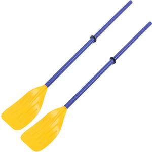 Boat Oars 2 Pieces Kayak Paddles Detachable Canoe Paddle Inflatable Boat PVC Oar Water Sports Accessory (Plastic)