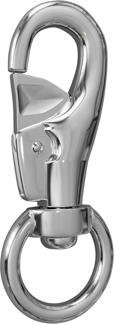 Heavy Duty Hanging Chair, Hammock Chair Swivel Hook Snap up to 1000 LB Capacity Stainless Steel for Indoor and Outdoor (Pack of 1)