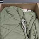 Heated Blanket Battery Operated, Portable Heat Shawl Throw,Heating Outdoor Camping Blanket Hoodie (Green)