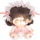 CALEMBOU Plush Doll, 20cm Cute Cotton Dolls with Skeleton, Anime Plushies Soft Stuffed Dress Up Doll, Kawaii Plush Toys Rag Dolls with Clothes Birthday Gift for Girls (Doll&Clothes-Winkii)