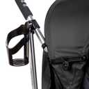 3Dlite Convenience Stroller, Black Lightweight Stroller with Aluminum Frame, Large Seat Area, 4 Position Recline, Extra Large Storage Basket Infant Stroller for Travel and More