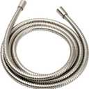 BRIGHT SHOWERS Shower Hose For Hand Held Shower Heads, 96 Inches Cord Extra Long Stainless Steel Hand Shower Hose, Ultra-Flexible Replacement Part with Brass Insert, Brushed Nickel