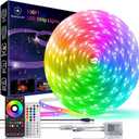 100ft Outdoor Led Strip Lights Waterproof IP68, RGB Led Rope Lights Outdoor Waterproof Music Sync, Outside Led Lights Strip With Remote & App, Exterior Christmas Lights Waterproof For Pool Roof Yard