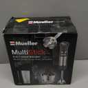 Mueller Multistick 5-in-1 Immersion Blender Handheld,12 Speed Hand Mixer-Turbo Boost,Heaviest Duty Copper Motor,Titanium reinforced Blades Hand Blender,Milk Frother Wand,Whisk,Beaker,Chopper,Grey