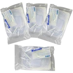 Disposable Enema Bag Set with 1500 ml Enema Bag, 60 Inches Tubing, Clamp for Colon Cleansing (Pack of 5
