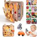 Cobelae Montessori Busy Book for Toddlers 1-3, Toddler Busy Board