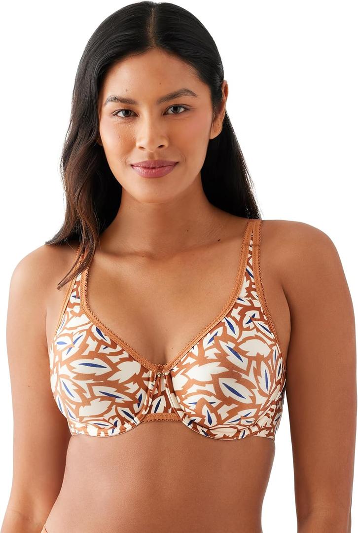 Wacoal Women's Basic Beauty Unlined Underwire Full Coverage Bra, 855192 Black, 34DD (38G)