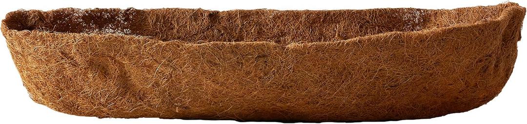 Bosmere 36" Pre-Formed Replacement Coco Liner with Soil Moist for Window Basket (Brown)