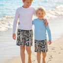 Boys Swim Trunks 2-16 Years Compression Liner Swimsuit Shorts fo Kids Quick-Dry Stretch Swimming Trunks (Includes Swim Cap)