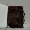 Flufymooz Ponytail Extension, 26 Inch Drawstring Ponytail Hair Extensions for Women Long Curly Wavy Pony Tail Natural Wavy Synthetic Hairpiece for Women Daily Use party (26 Inch Almond brown)