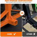 Orange 3 Point Hitch Receiver Quick Hitch Compatible, 3 Point Trailer Hitch 2" Receiver for Category 1 Tractor, 3 Pt Trailer Towing Hitch Tractor Drawbar for Kubota, John Deere, BX, Kioti, Yanmar etc