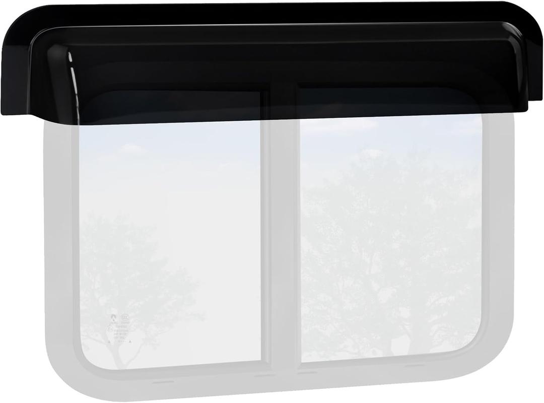 RV Window Rain Deflector Guard & Sun Visor Shade, RV Windows Blade Rain Sunroof Deflector Fits 30 inch Wide RV Sliding&Vertical Window,Deflects Rain and Sun Protection for Camper Van Windows