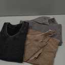 3 Pcs Men's Oversized Heavy Cotton Summer T-Shirts Vintage Tee Loose Fit Short Sleeve Casual Tshirts for Men Women (Large, Black + Gray + Coffee)