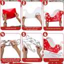 Kathfly 10 Set 15.8'' Large Christmas Sleigh Basket Gifts Bulk DIY Wooden Santa Sled Basket Empty Christmas Sleigh Decor Paper Gift Boxes Wooden Sled Runners Xmas DIY Craft for Holiday Supplies